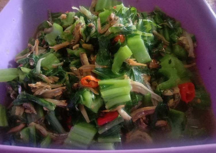 Langkah memasak Oseng sawi pait teri, Sempurna