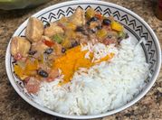 A picture of jasmine rice and chicken breast recipes