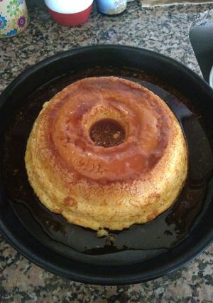 Una foto de Flan casero