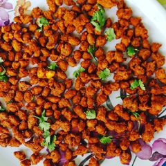 A picture of Badam pakoda.