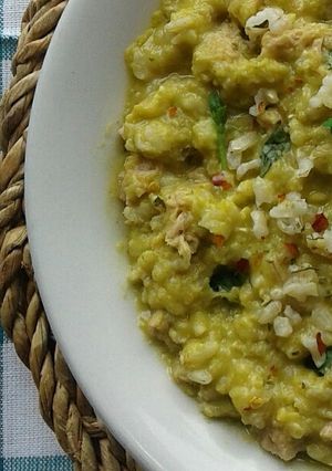Foto di Riso integrale con crema di piselli e tonno (ricetta light)