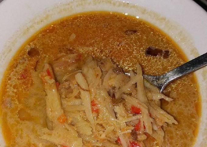 Bagaimana Membuat Sayur rebung santen yang Enak Banget