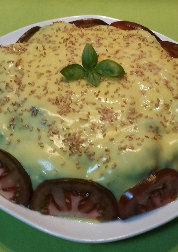 Una foto de Falso flan de brócoli 