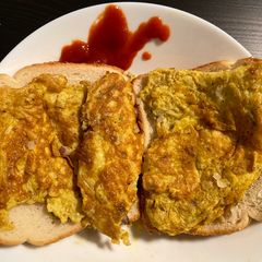 A picture of Indian Railway Station Omlette.