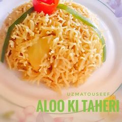 A picture of Aloo ki taheri.