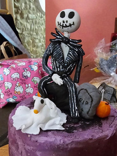 Una foto de Tarta Jack Skellington