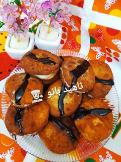 عکسی از دستور پیراشکی کرم دار جان 🥰😉🥯