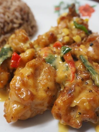 Easy Way Make Recipe Salted Egg &amp; Mongolian Buttermilk Crispy Chicken that is Delicious, Perfect}