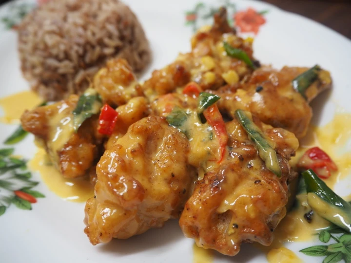 Easy Way Make Salted Egg &amp;amp; Mongolian Buttermilk Crispy Chicken the  Makes Drooling You can take Joss in your mouth