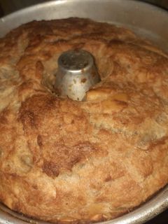 Una foto de Budín de pan sencillo