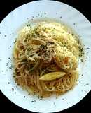Szardíniás, kapribogyós spagetti