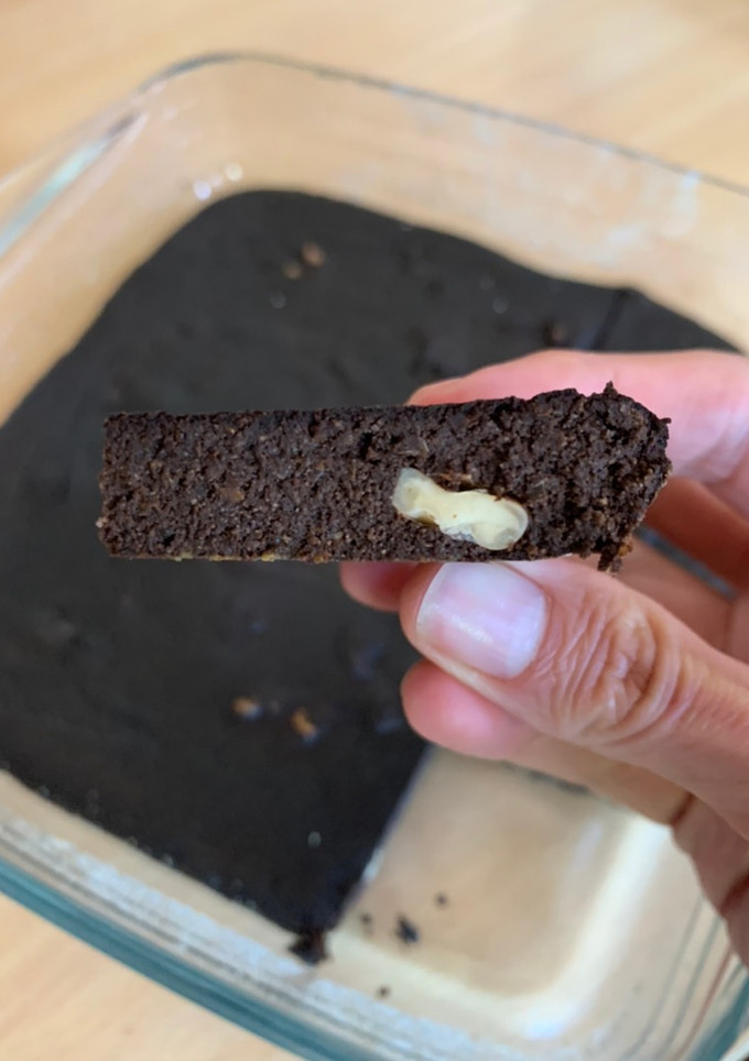 Una foto de Brownie saludableSin harina sin azúcar
