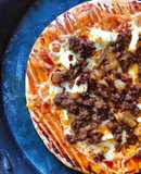 Pizza Bò Bằm Phô Mai Cheddar (Đế Sẵn-Làm Trong Một Nốt Nhạc)