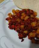 Papas con chorizo