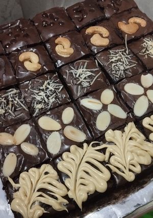 Foto resep Fudgy brownies shiny crust 2 telur