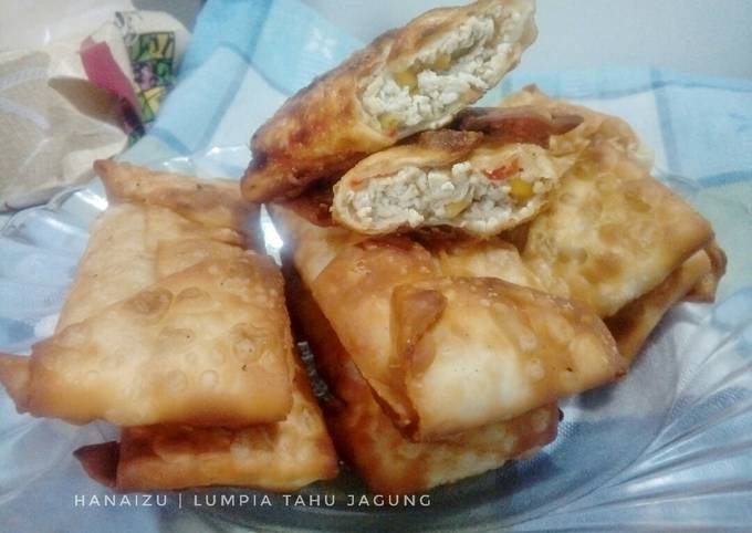 Resep Martabak Tahu Jagung Pedas Kulit Lumpia (🇮🇩) #recookmodif Anti Gagal