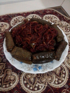 عکسی از دستور دلمه برگ مو