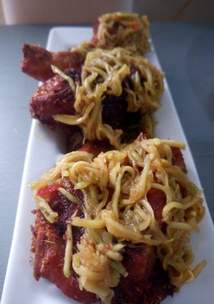 Foto resep Ayam goreng rujak petis