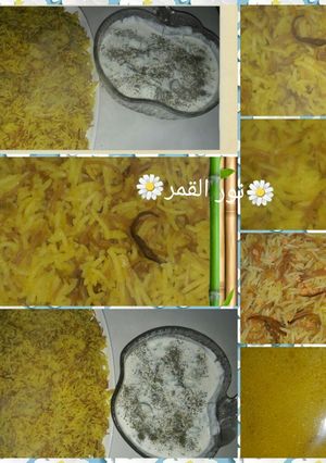 صورة لوصفة رز و عدس مع زبادي 😋