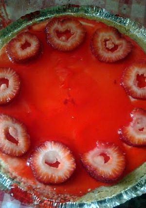 A picture of Strawberry cheese.cake.