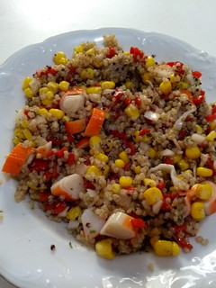 Una foto de Ensalada de quinoa con vinagreta de menta