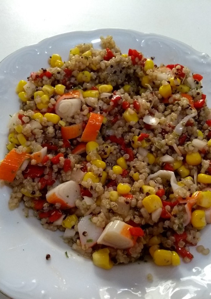 Una foto de Ensalada de quinoa con vinagreta de menta