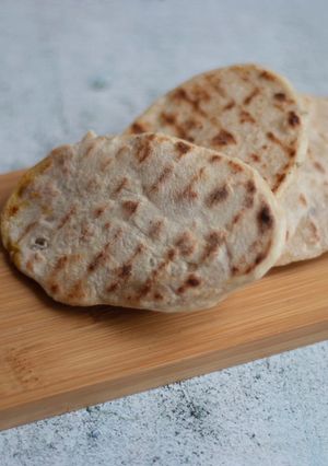 A picture of Homemade flatbread.