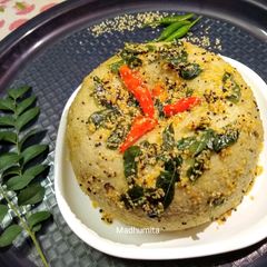 Green Split Moong Dal Dhokla A picture of Green Split Moong Dal Dhokla.