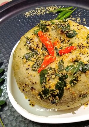A picture of Green Split Moong Dal Dhokla.