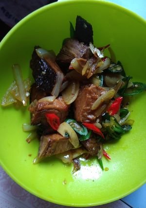 Foto resep Tongkol iris cabe hijau