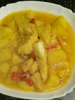 Una foto de Patatas con bacalao