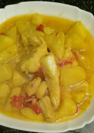 Una foto de Patatas con bacalao