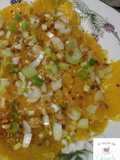 Ensalada de naranja con polvo de kikos