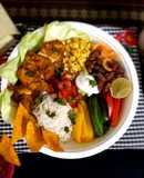 Grilled chicken burrito bowl