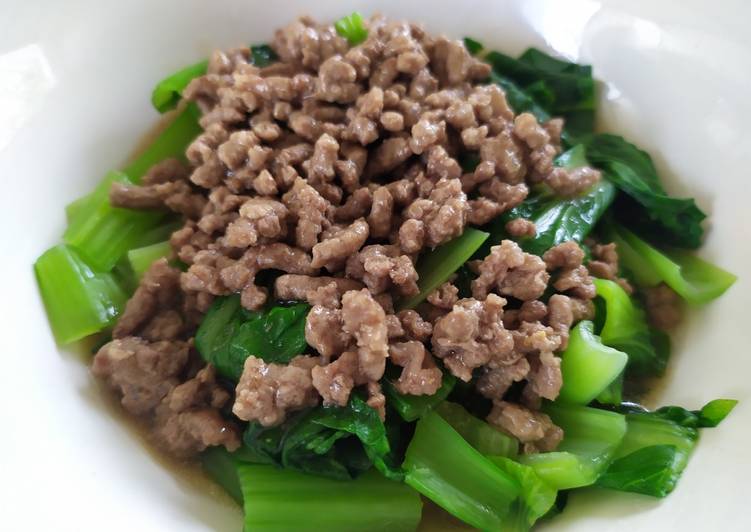 Bok choy siram daging