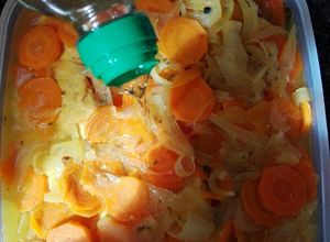 Una foto de Supremas de pollo en escabeche