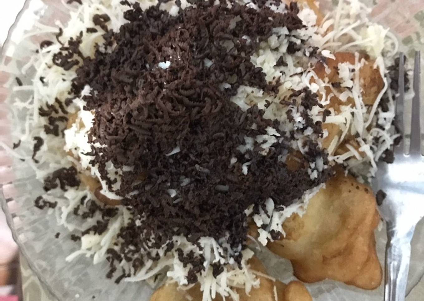 Pisang goreng coklat keju