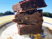 Uma foto de batata doce brownie