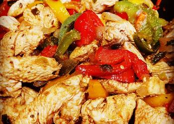 Easy Fast Cooking Chicken Fajitas Restaurant Style