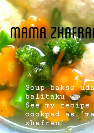 Foto resep Soup bakso udang balitaku