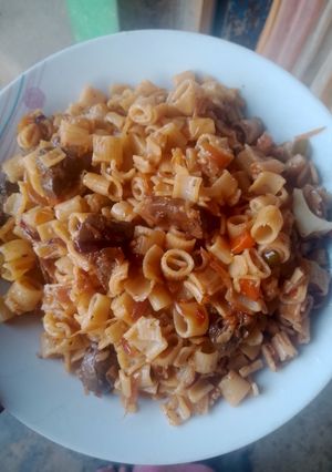 Une photo de Macaroni 🩷 rognons 🩷 oeufs