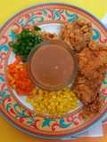 Crispy Chicken Steak with Brown Sauce 😉