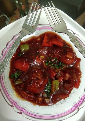 A picture of Manchurian gravy.
