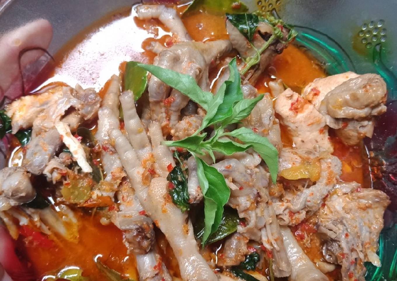 Ceker pedas kemangi