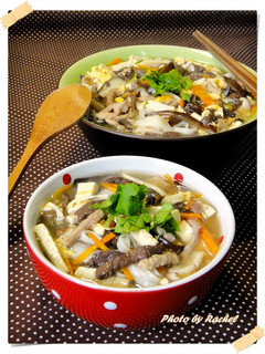 酸辣湯(麵) 的食譜成品照片