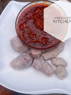 A picture of Boiled Cocoyam.