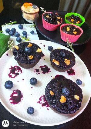 A picture of Blueberry Cupcake.