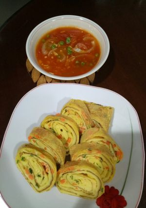 Foto resep Rolade telur saus asam manis