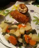 Rollitos de pollo relleno
