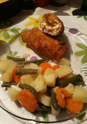 Una foto de Rollitos de pollo relleno